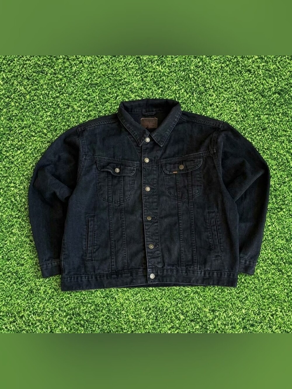 Vintage Distressed Lee Black Denim Jacket